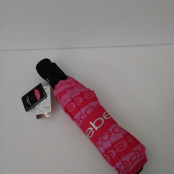 Bebe Pink Logo Compact Umbrella Auto Open - Picture 2 of 15
